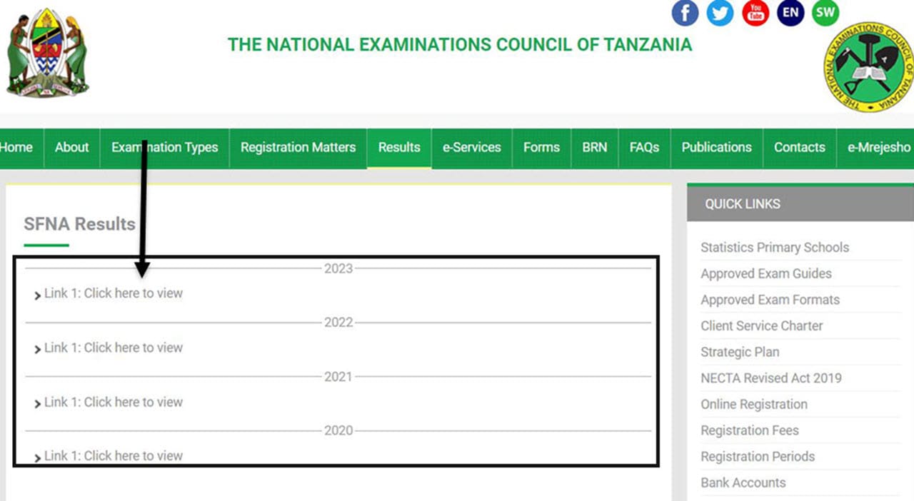 Kuangalia matokeo ya mtihani wa kumaliza shule ya msingi