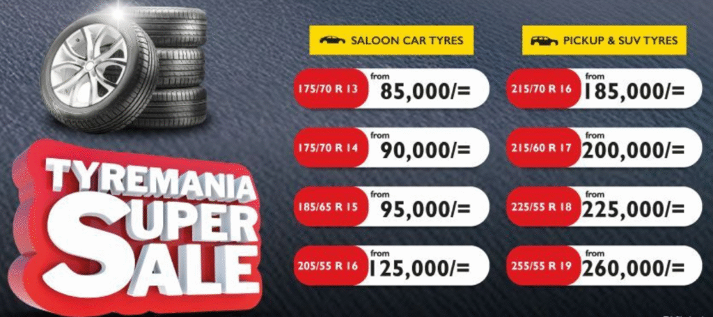Bei Mpya za Matairi kwa Magari Madogo, Pickup na SUV 2025