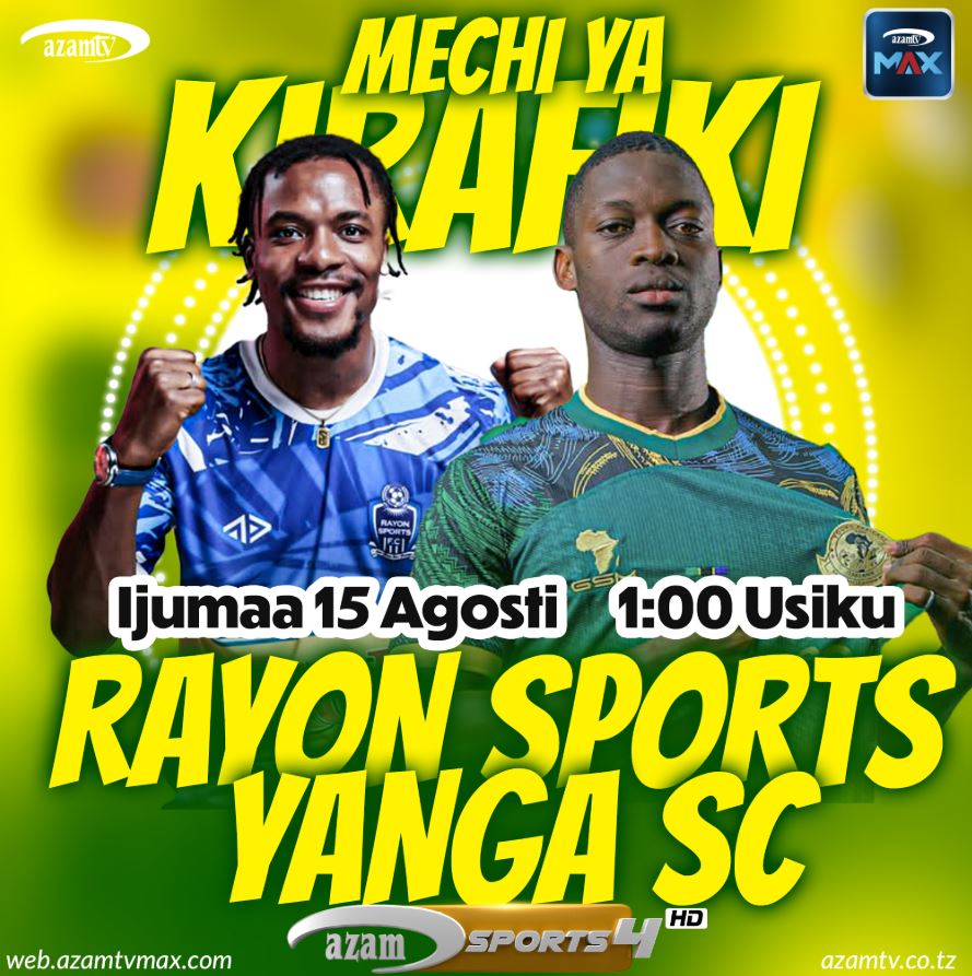 Yanga SC Kukipiga na Rayon Sports Agosti 15