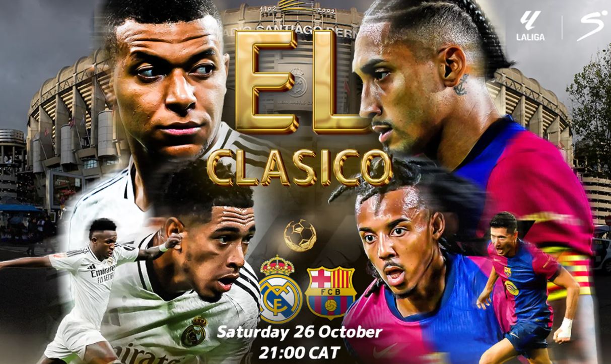 El Clásico Kati ya Real Madrid na Barcelona Kupigwa Octoba 26